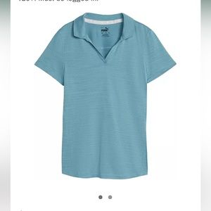 Puma Ladies Dry Cell Cloudspun Free Polo Golf Shirt XXL milky bleu